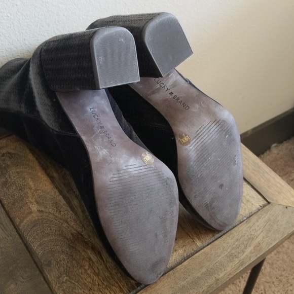 Donated! Lucky Brand Velvet Booties - Picture 9 of 9